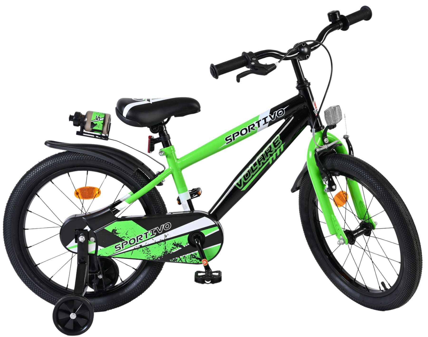 Volare Sportivo Kinderfiets – Jongens – 18 inch – Groen Zwart Volare Sportivo Kinderfiets – Jongens – 18 inch – Groen Zwart