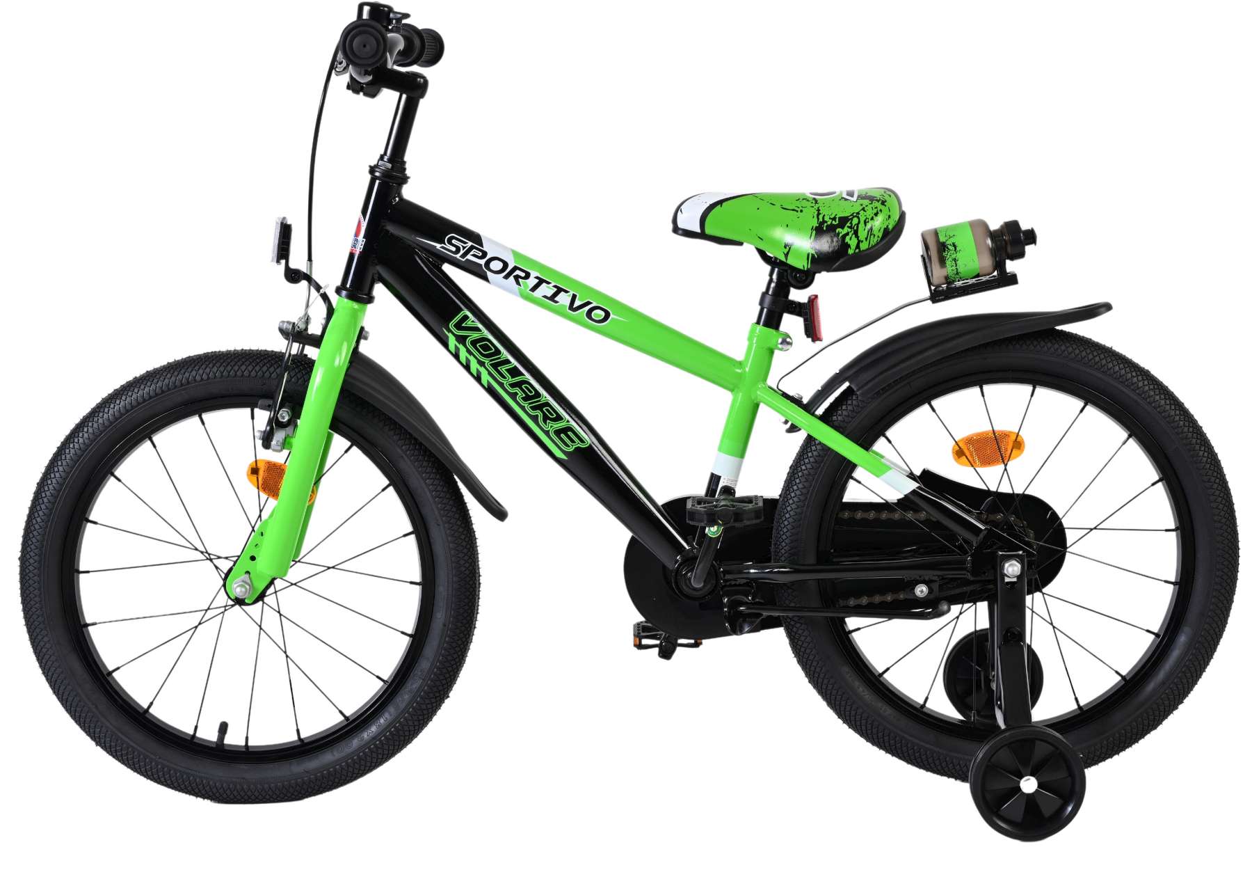 Volare Sportivo Kinderfiets – Jongens – 18 inch – Groen Zwart Volare Sportivo Kinderfiets – Jongens – 18 inch – Groen Zwart