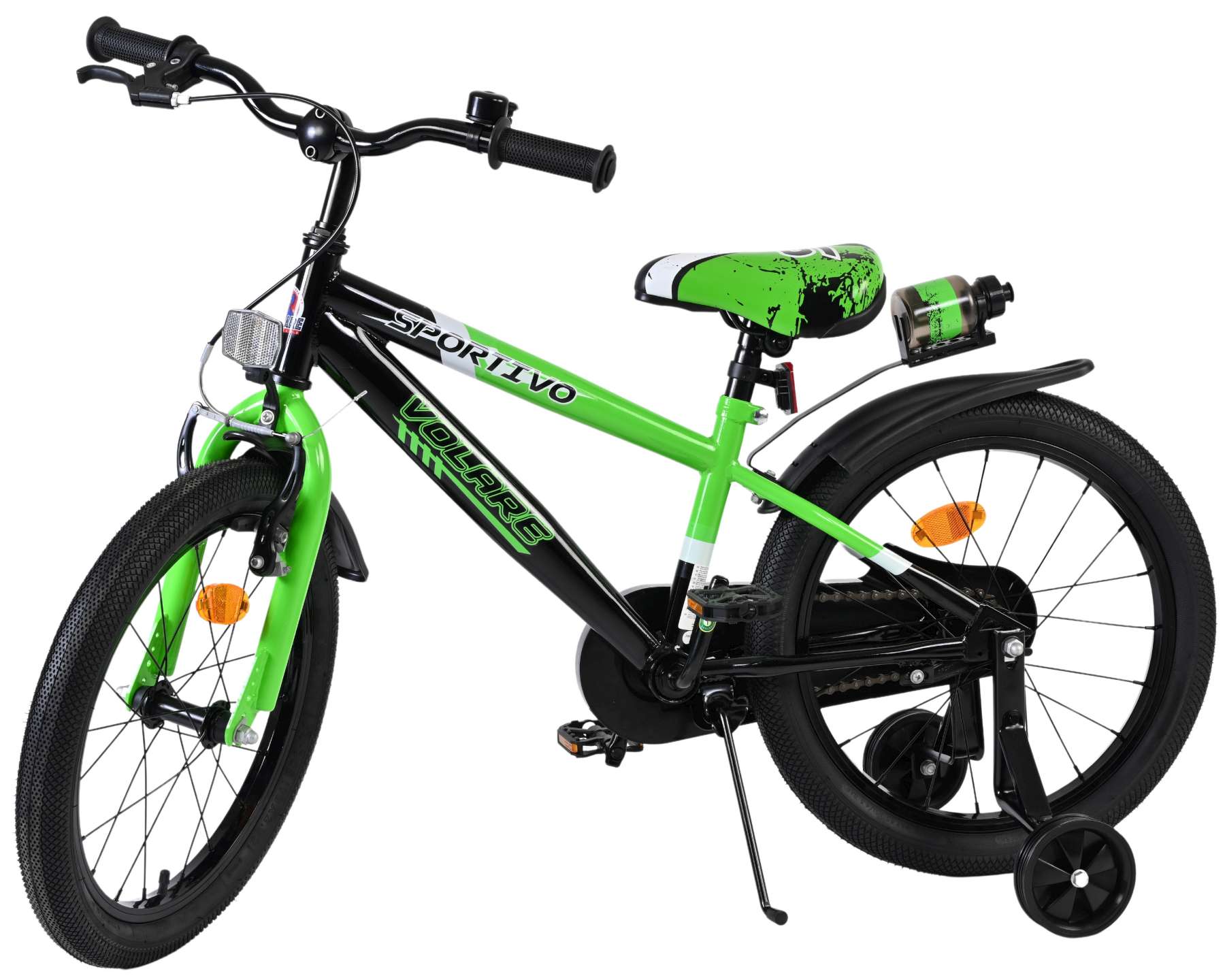 Volare Sportivo Kinderfiets – Jongens – 18 inch – Groen Zwart Volare Sportivo Kinderfiets – Jongens – 18 inch – Groen Zwart