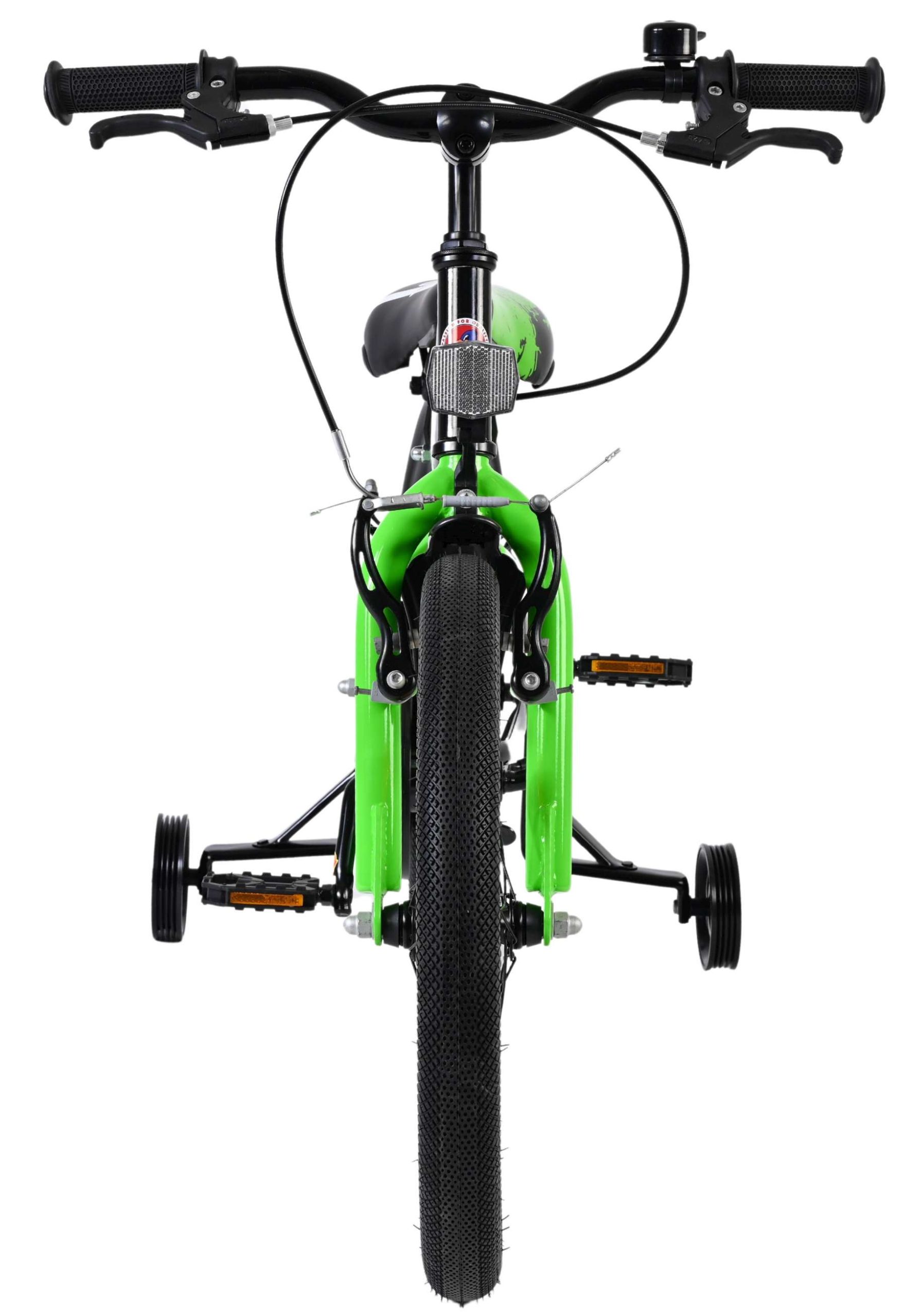 Volare Sportivo Kinderfiets – Jongens – 18 inch – Groen Zwart – Twee Handremmen Volare Sportivo Kinderfiets – Jongens – 18 inch – Groen Zwart – Twee Handremmen