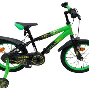 Volare Strike Kinderfiets – Jongens – 16 inch – Zwart Groen – Twee Handremmen
