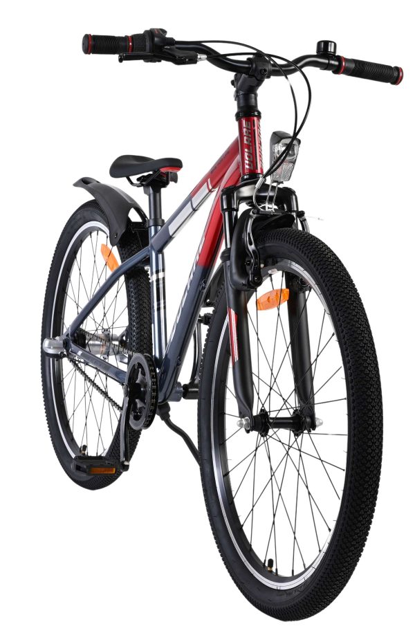 Volare XC Race Kinderfiets – 24 inch – Nexus 3 – Rood/Grijs