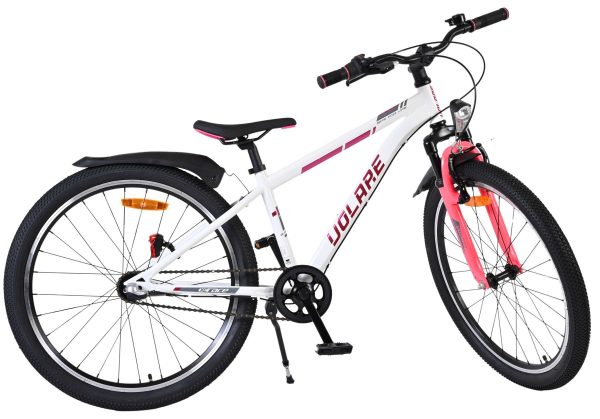 Volare XC Race Kinderfiets – 24 inch – Nexus 3 – Wit/Roze