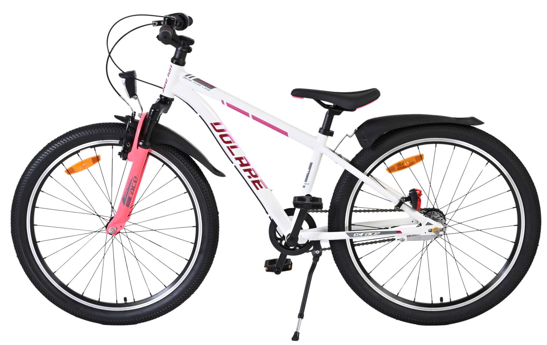 Volare XC Race Kinderfiets – 24 inch – Nexus 3 – Wit/Roze