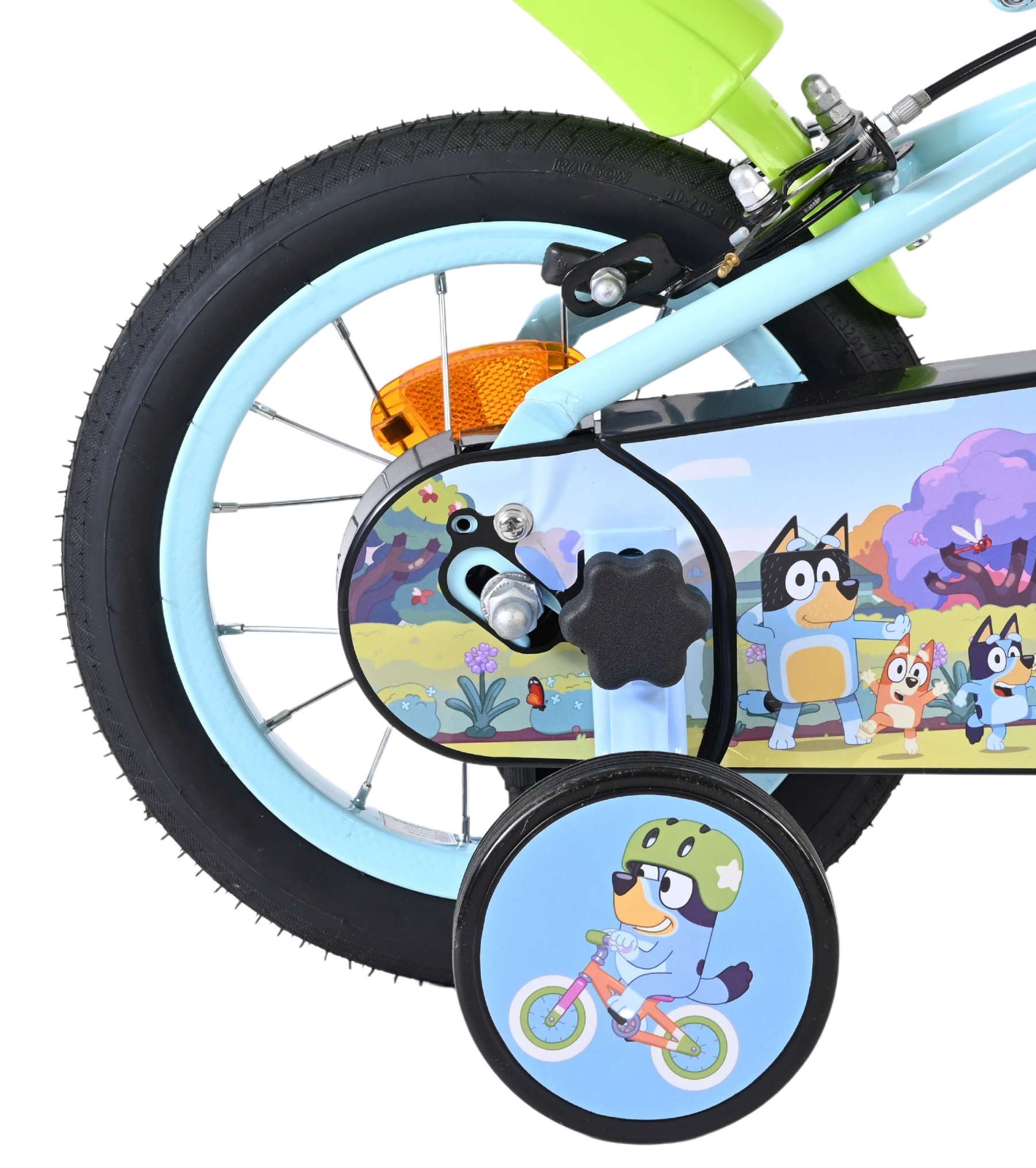 Bluey Kinderfiets 12 inch – Lichtblauw – Twee handremmen Bluey Kinderfiets 12 inch – Lichtblauw – Twee handremmen