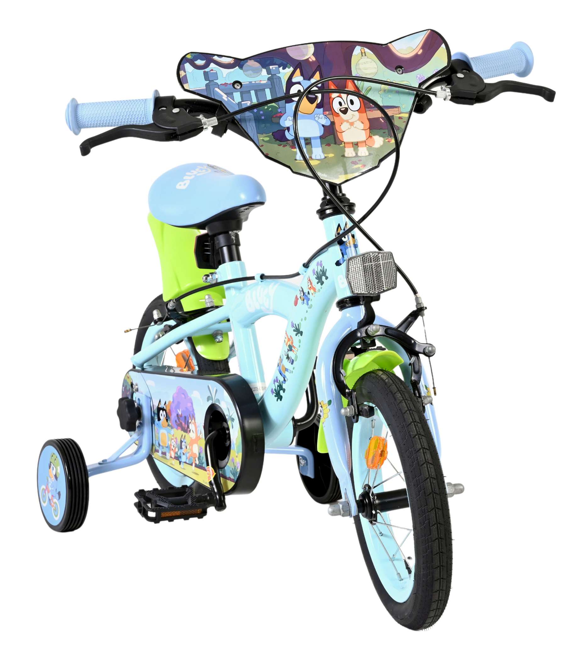 Bluey Kinderfiets 12 inch – Lichtblauw – Twee handremmen Bluey Kinderfiets 12 inch – Lichtblauw – Twee handremmen