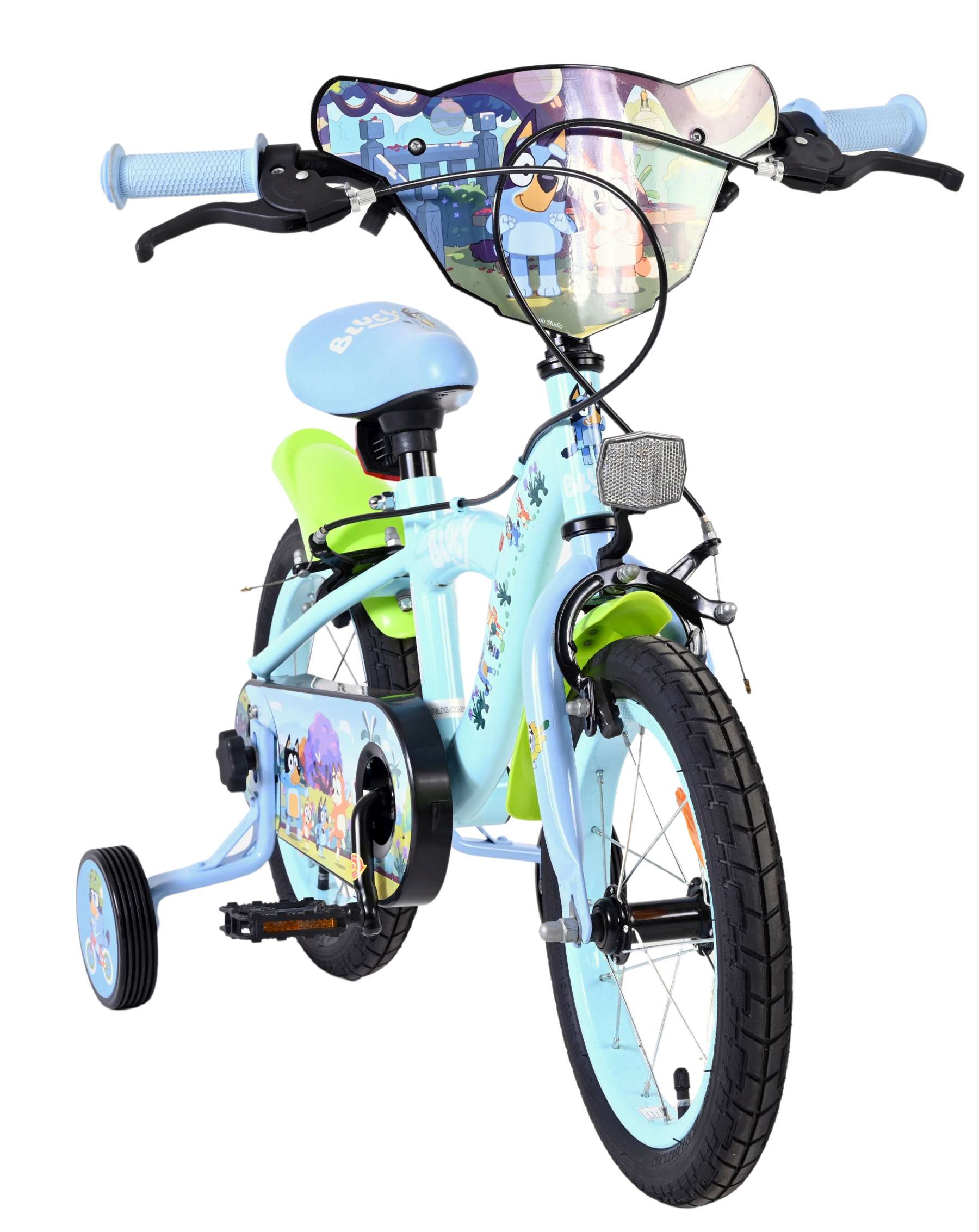 Bluey Kinderfiets – 14 inch – Lichtblauw – Twee handremmen Bluey Kinderfiets – 14 inch – Lichtblauw – Twee handremmen