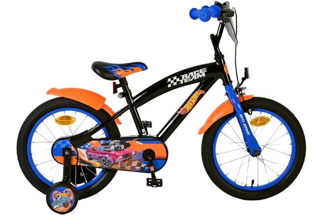 Hot Wheels Kinderfiets – Jongens – 16 inch – Zwart Oranje Blauw Hot Wheels Kinderfiets – Jongens – 16 inch – Zwart Oranje Blauw