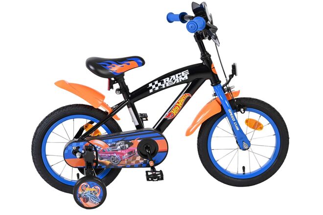 Hot Wheels Kinderfiets – Jongens – 14 inch – Zwart Oranje Blauw Hot Wheels Kinderfiets – Jongens – 14 inch – Zwart Oranje Blauw