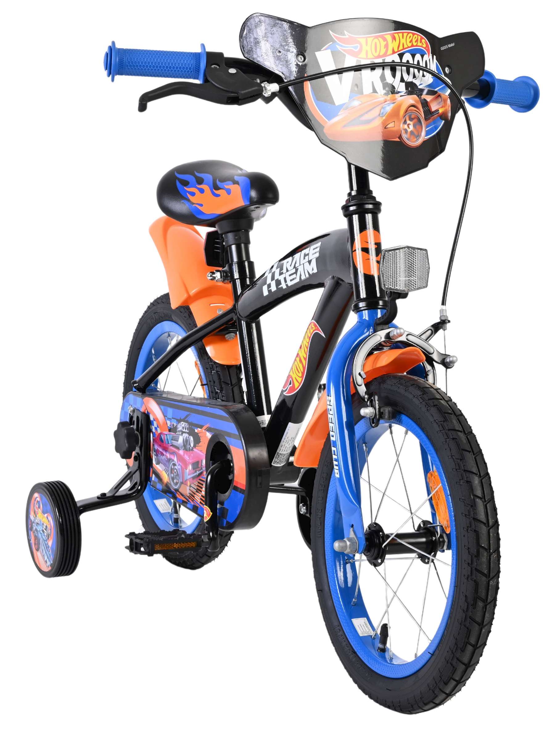 Hot Wheels Kinderfiets – Jongens – 14 inch – Zwart Oranje Blauw Hot Wheels Kinderfiets – Jongens – 14 inch – Zwart Oranje Blauw