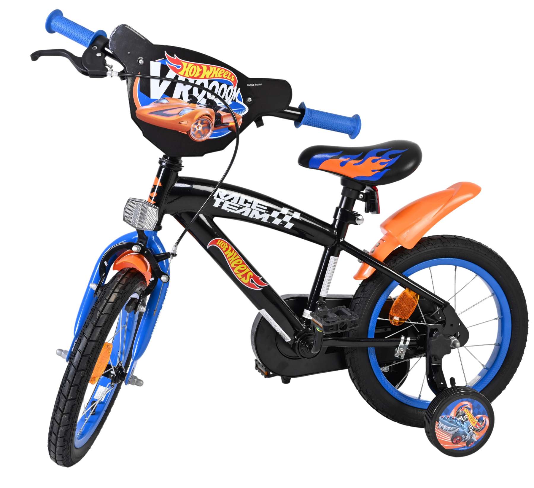 Hot Wheels Kinderfiets – Jongens – 14 inch – Zwart Oranje Blauw Hot Wheels Kinderfiets – Jongens – 14 inch – Zwart Oranje Blauw