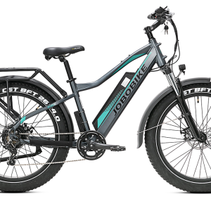 JOBOBIKE Robin Pro ST Step-Thru Elektrische Fatbike  7V Grijs Groen