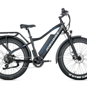 JOBOBIKE Robin Pro ST Step-Thru Elektrische Fatbike  7V Zwart Blauw