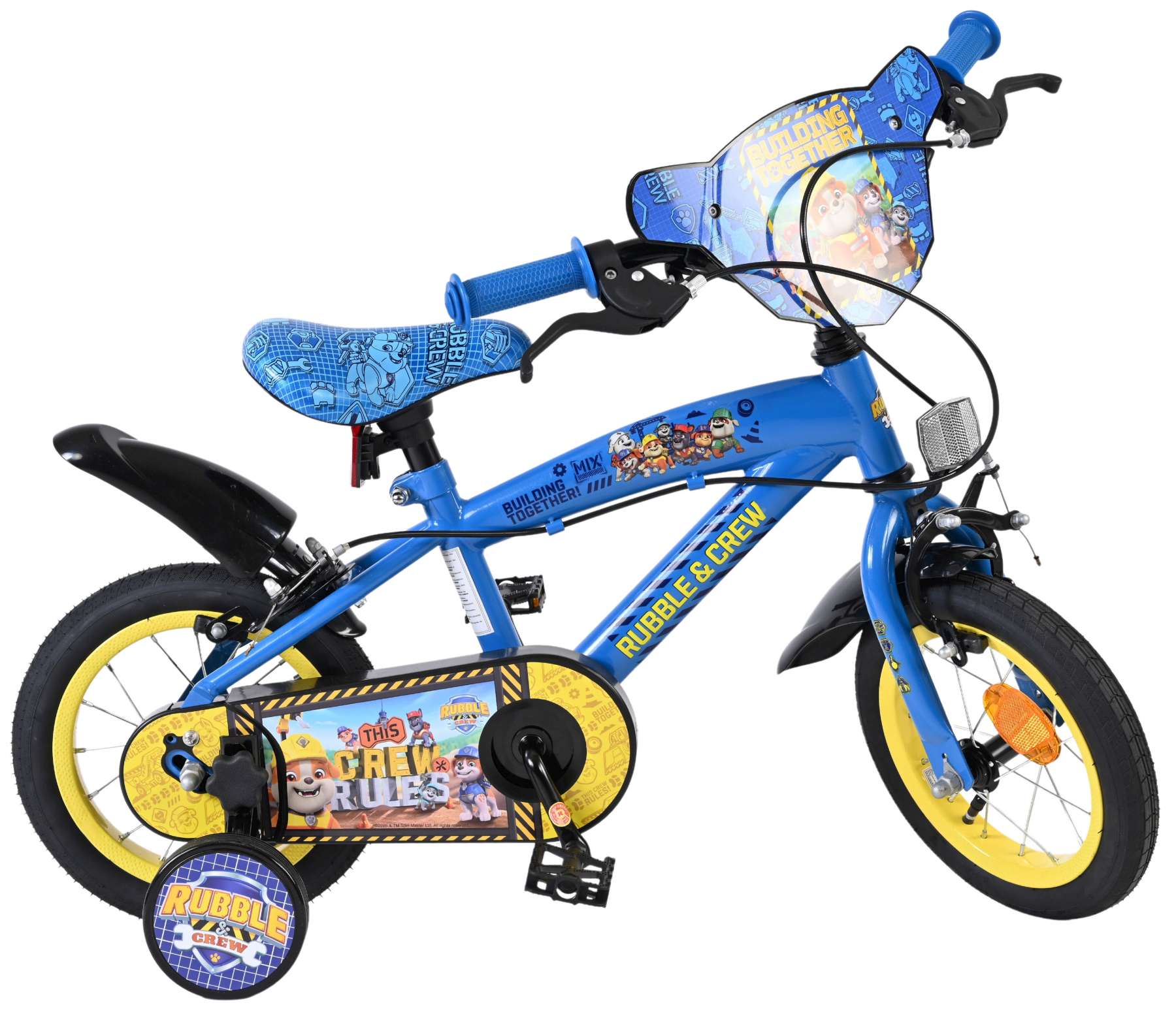 Rubble & Crew – Kinderfiets – Jongens – 12 inch – Blauw – Twee handremmen Rubble & Crew – Kinderfiets – Jongens – 12 inch – Blauw – Twee handremmen