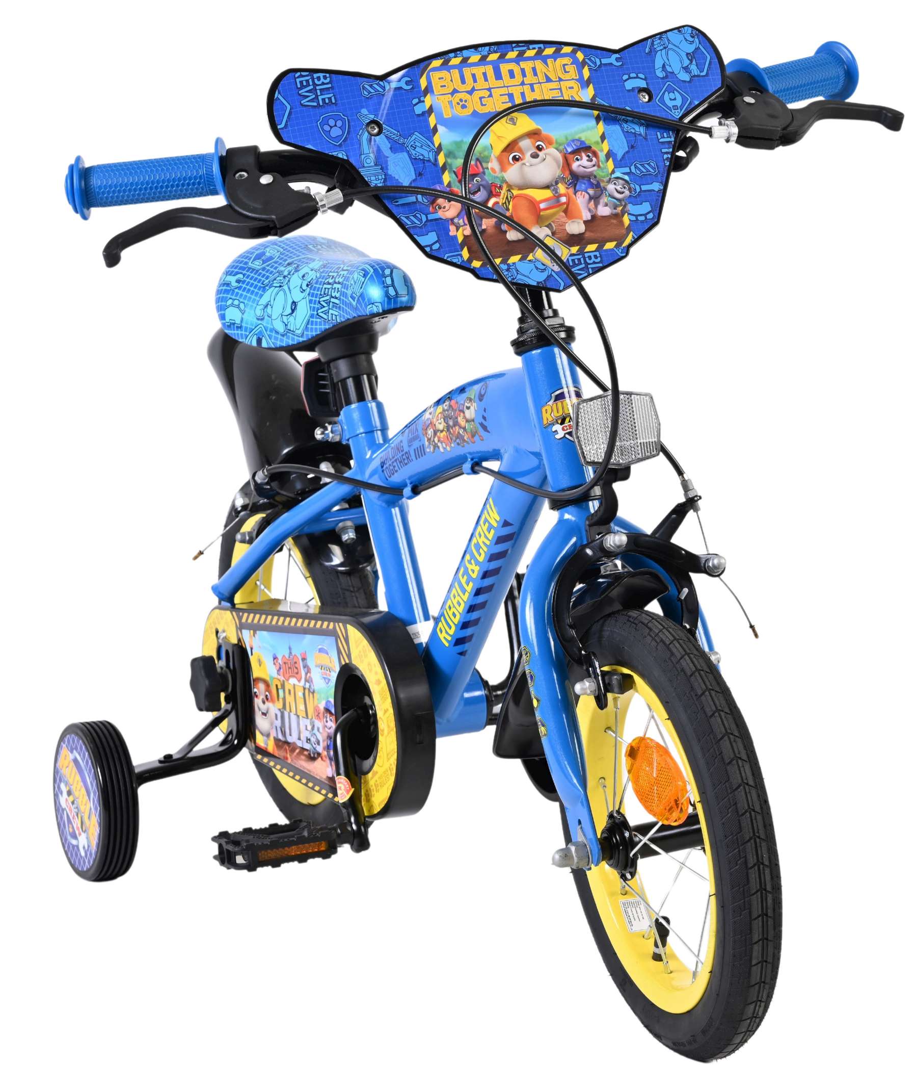 Rubble & Crew – Kinderfiets – Jongens – 12 inch – Blauw – Twee handremmen Rubble & Crew – Kinderfiets – Jongens – 12 inch – Blauw – Twee handremmen