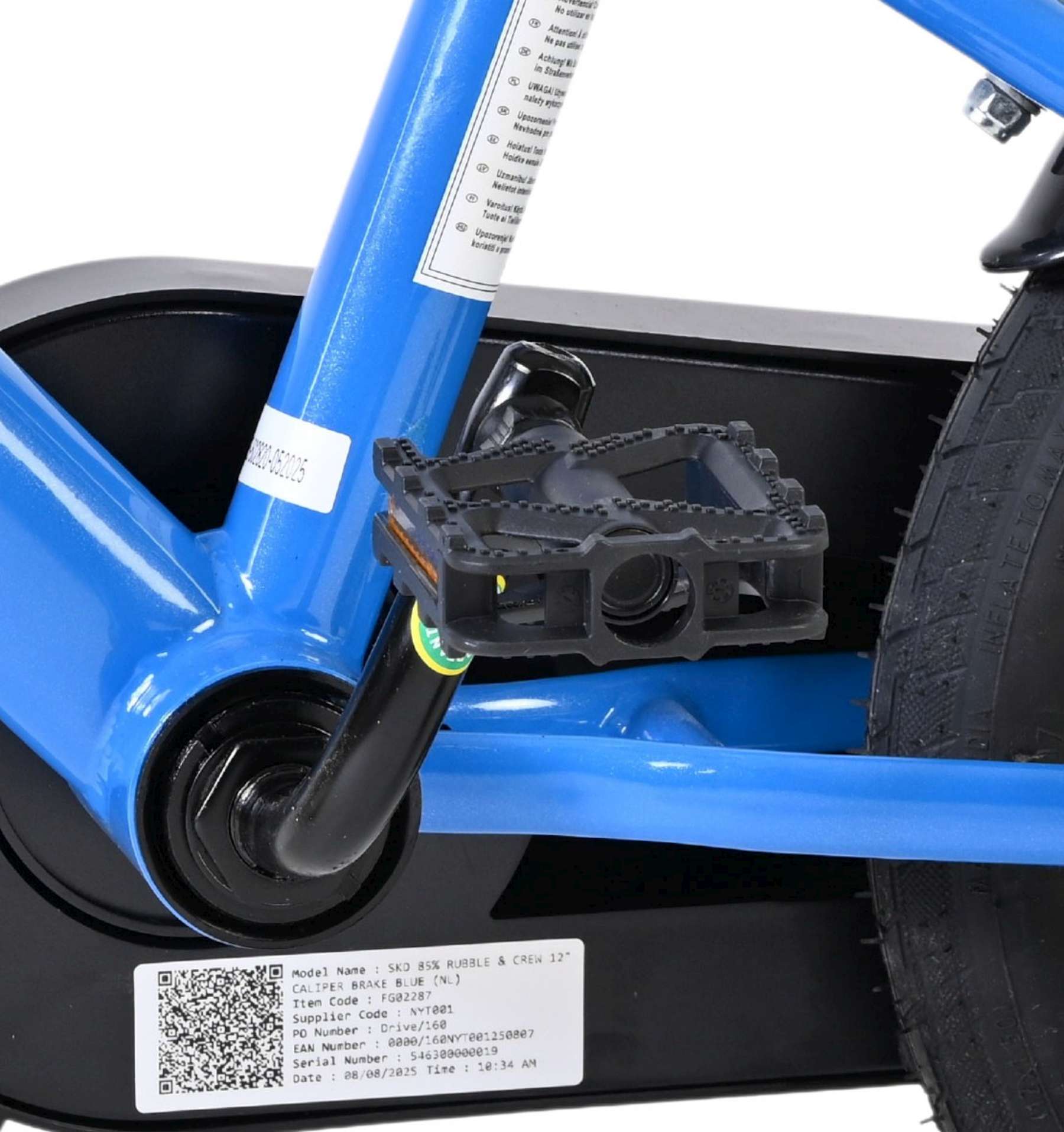 Rubble & Crew – Kinderfiets – Jongens – 12 inch – Blauw – Twee handremmen Rubble & Crew – Kinderfiets – Jongens – 12 inch – Blauw – Twee handremmen