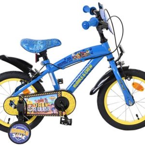 Rubble & Crew Kinderfiets – Jongens – 14 inch – Blauw – Twee handremmen Rubble & Crew Kinderfiets – Jongens – 14 inch – Blauw – Twee handremmen