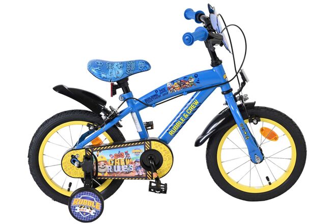 Rubble & Crew Kinderfiets – Jongens – 14 inch – Blauw – Twee handremmen Rubble & Crew Kinderfiets – Jongens – 14 inch – Blauw – Twee handremmen