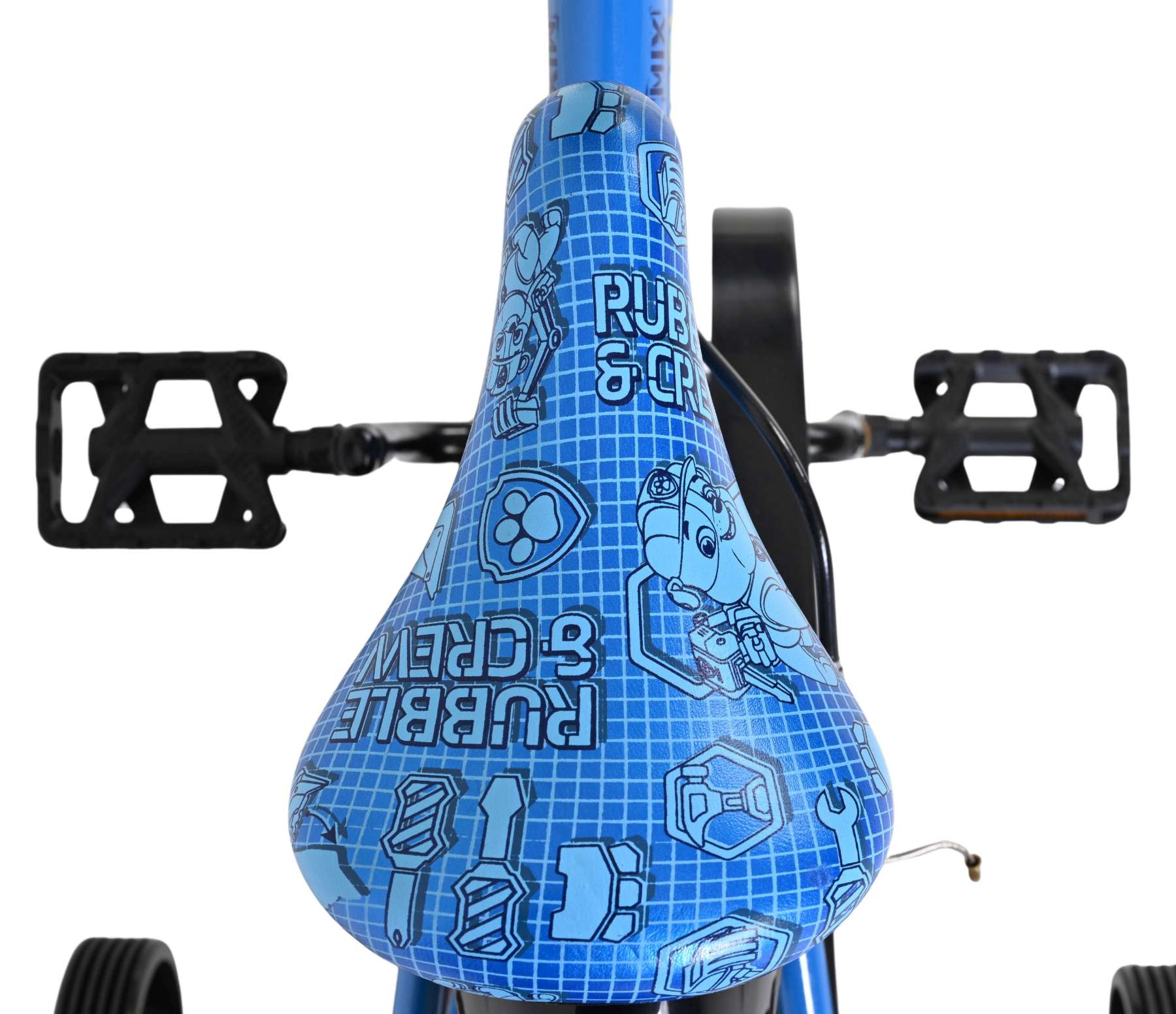 Rubble & Crew Kinderfiets – Jongens – 14 inch – Blauw – Twee handremmen Rubble & Crew Kinderfiets – Jongens – 14 inch – Blauw – Twee handremmen