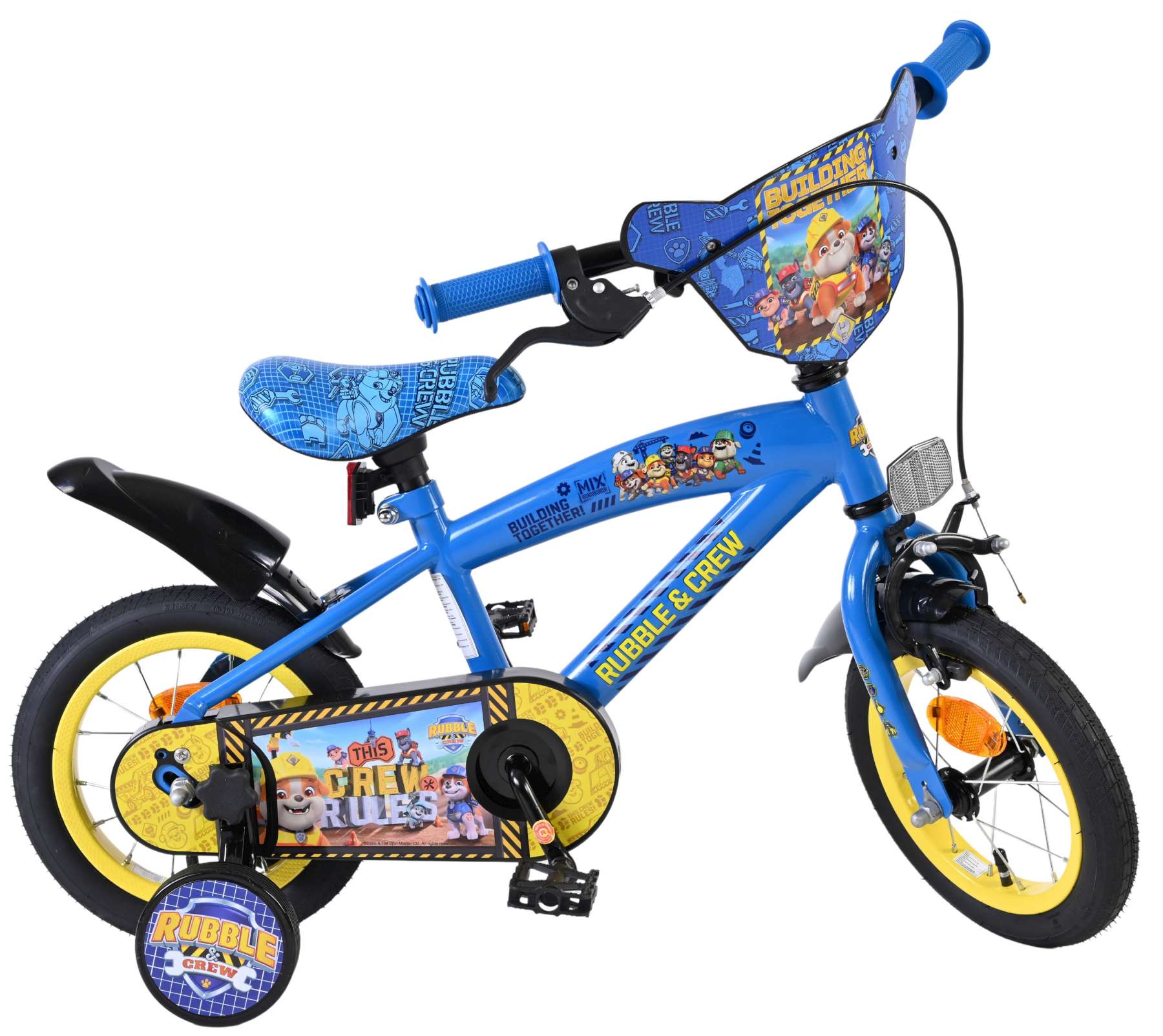 Rubble & Crew – Kinderfiets – Jongens – 12 inch – Blauw Rubble & Crew – Kinderfiets – Jongens – 12 inch – Blauw