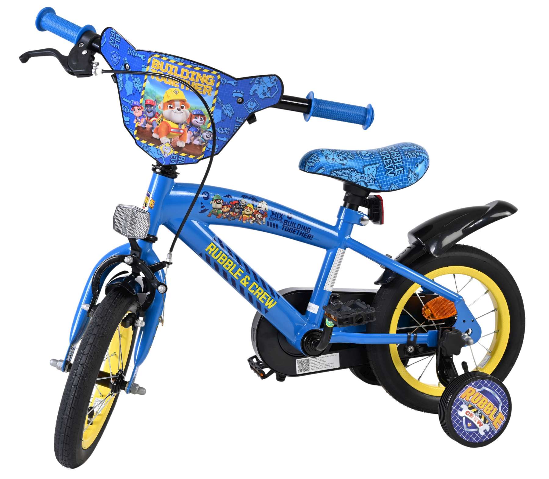 Rubble & Crew – Kinderfiets – Jongens – 12 inch – Blauw Rubble & Crew – Kinderfiets – Jongens – 12 inch – Blauw