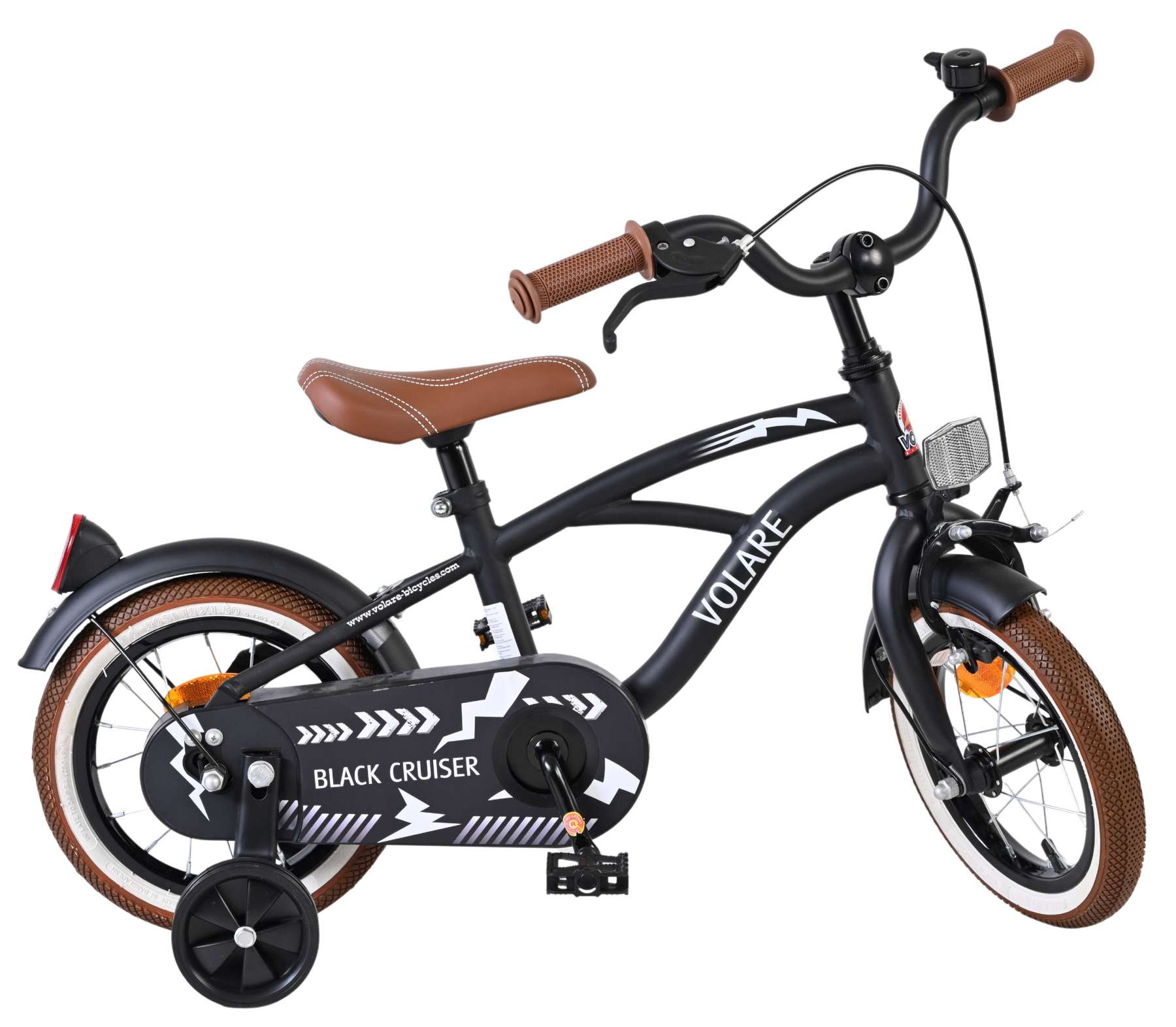 Volare Black Cruiser Kinderfiets – Jongens – 12 inch – Zwart Volare Black Cruiser Kinderfiets – Jongens – 12 inch – Zwart