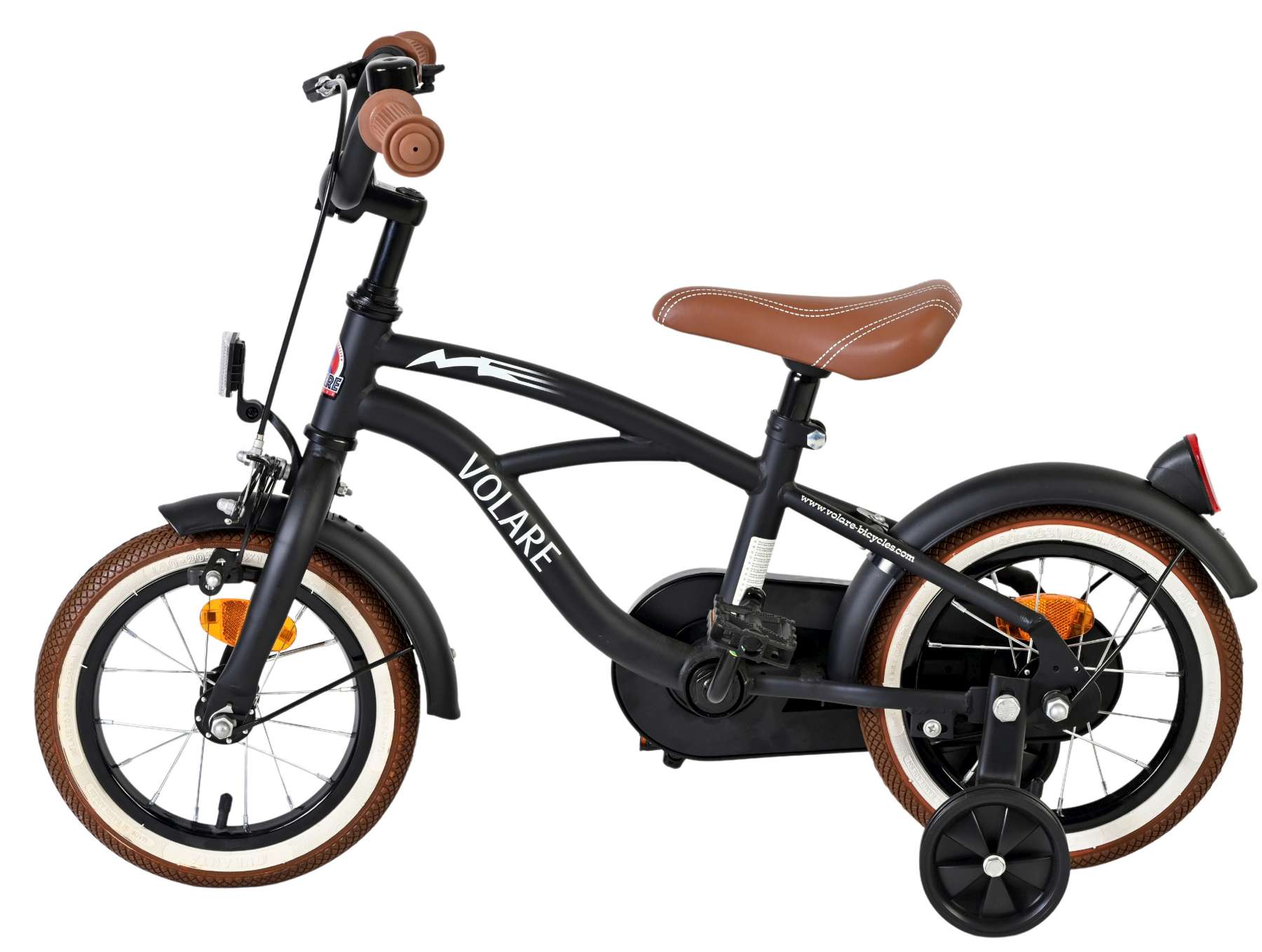 Volare Black Cruiser Kinderfiets – Jongens – 12 inch – Zwart Volare Black Cruiser Kinderfiets – Jongens – 12 inch – Zwart
