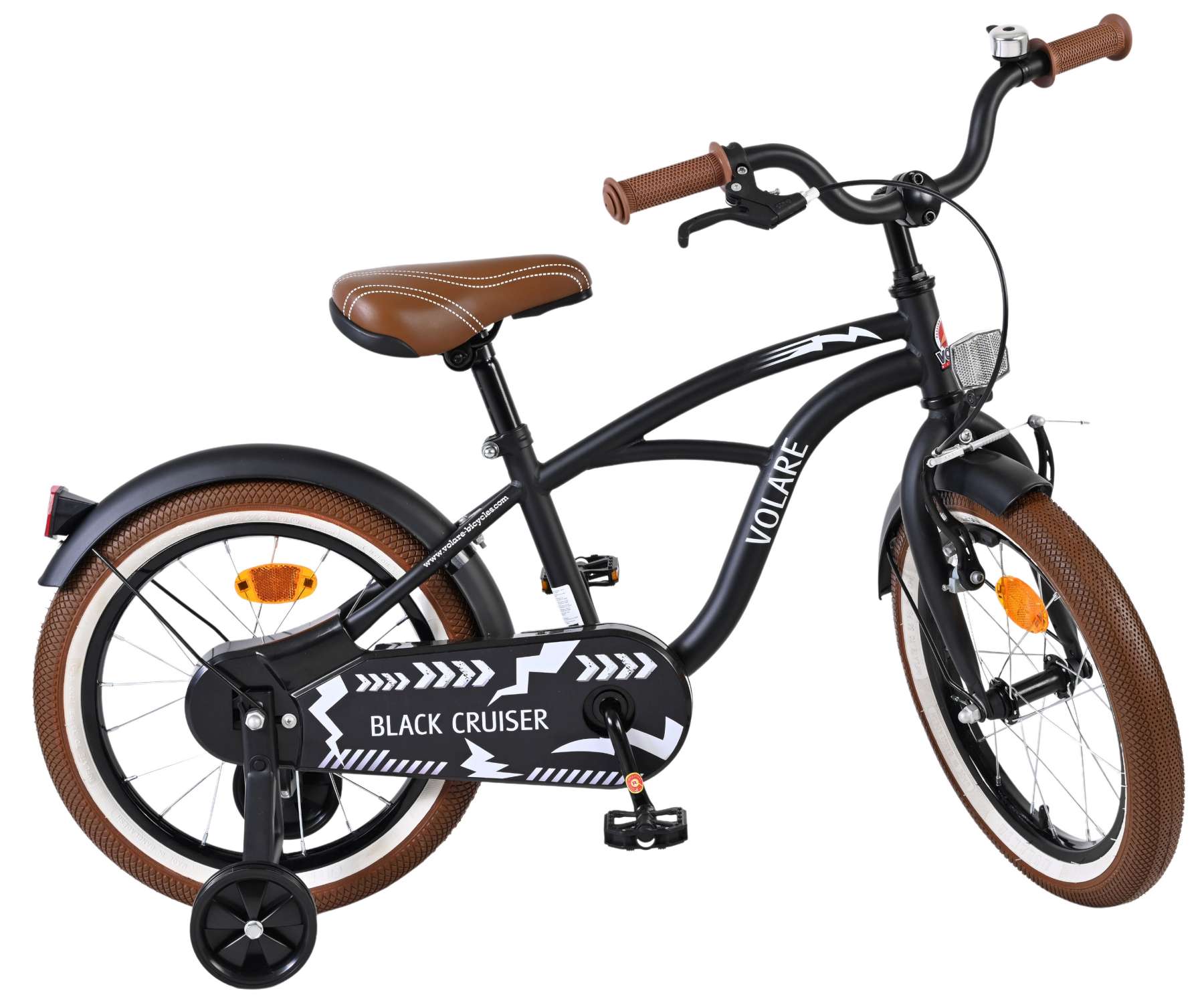Volare Black Cruiser Kinderfiets – Jongens – 16 inch – Zwart Volare Black Cruiser Kinderfiets – Jongens – 16 inch – Zwart
