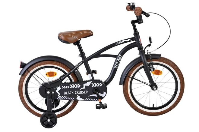 Volare Black Cruiser Kinderfiets – Jongens – 16 inch – Zwart Volare Black Cruiser Kinderfiets – Jongens – 16 inch – Zwart