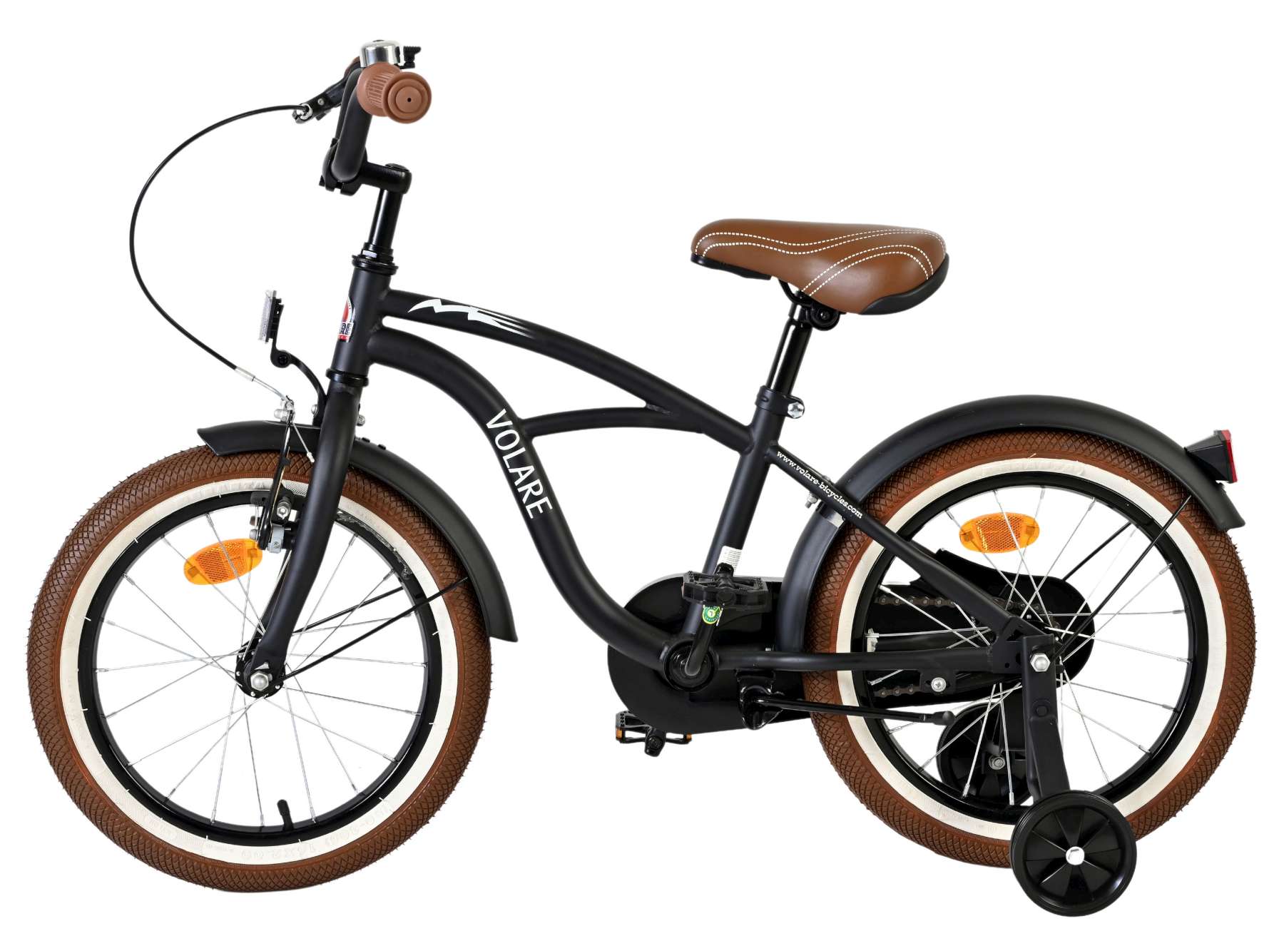 Volare Black Cruiser Kinderfiets – Jongens – 16 inch – Zwart Volare Black Cruiser Kinderfiets – Jongens – 16 inch – Zwart