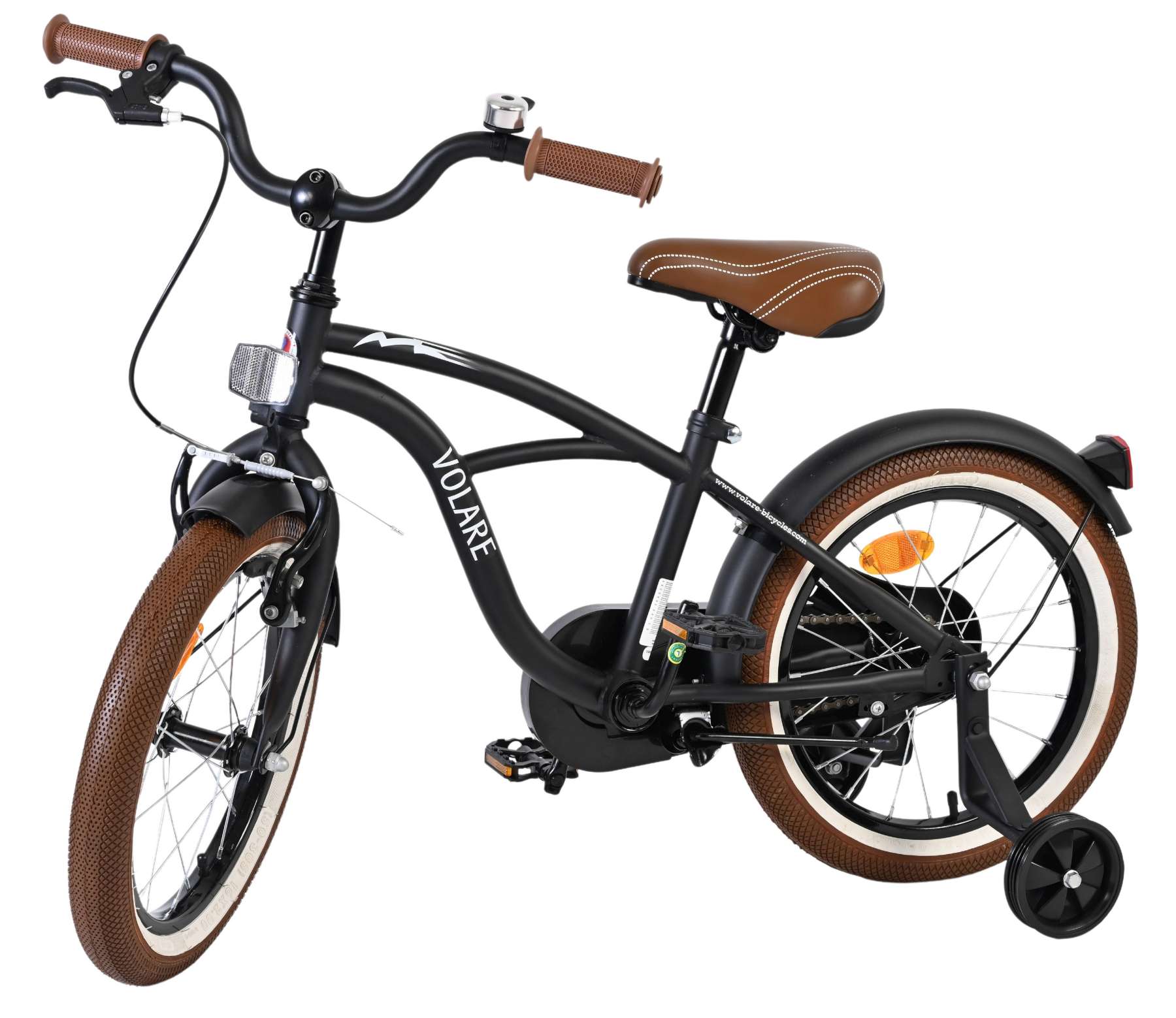 Volare Black Cruiser Kinderfiets – Jongens – 16 inch – Zwart Volare Black Cruiser Kinderfiets – Jongens – 16 inch – Zwart