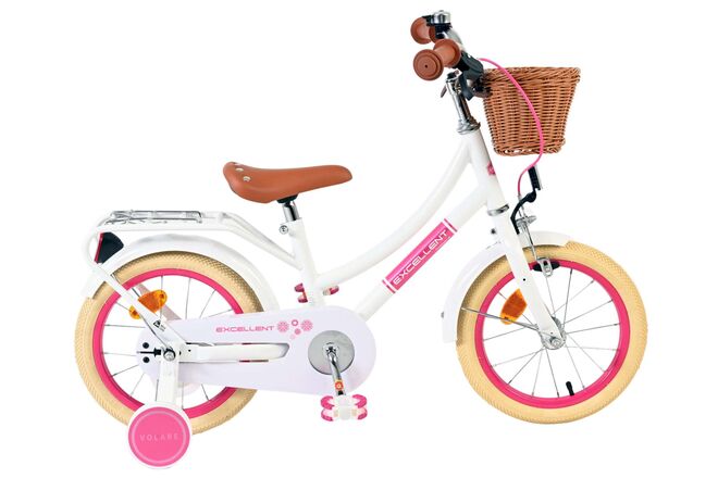 Volare Excellent Kinderfiets – Meisjes – 14 inch – Wit Volare Excellent Kinderfiets – Meisjes – 14 inch – Wit