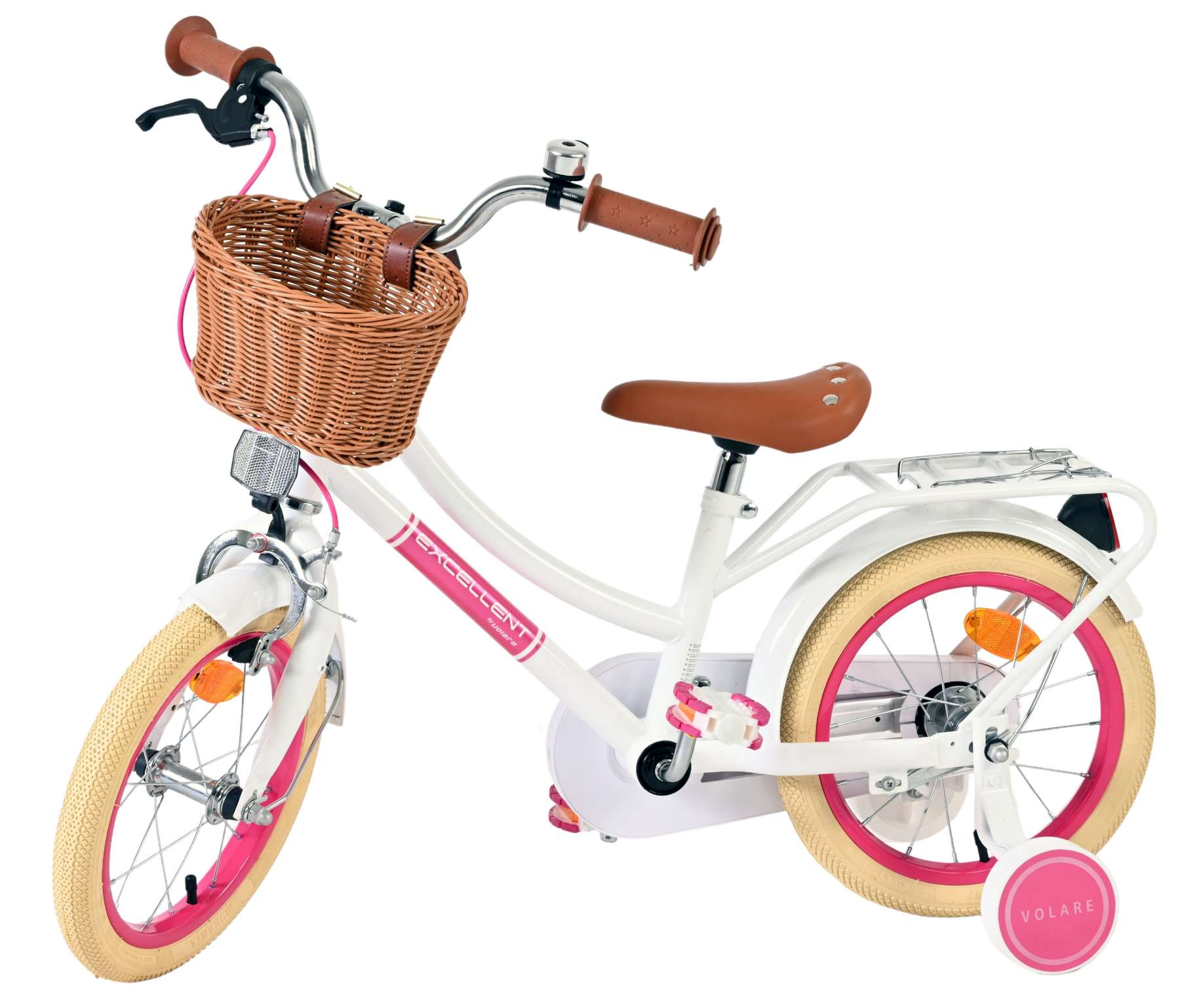 Volare Excellent Kinderfiets – Meisjes – 14 inch – Wit Volare Excellent Kinderfiets – Meisjes – 14 inch – Wit