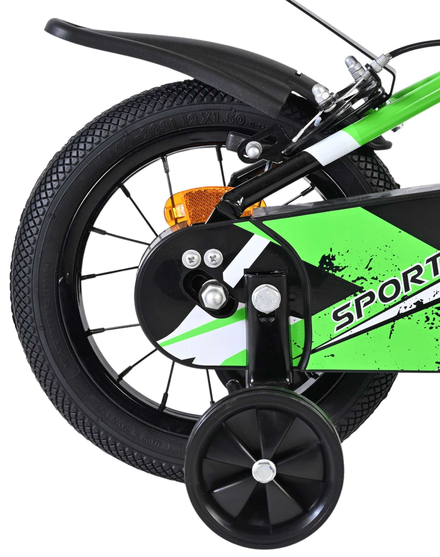 Volare Sportivo Kinderfiets – Jongens – 12 inch – Groen Zwart – Twee Handremmen Volare Sportivo Kinderfiets – Jongens – 12 inch – Groen Zwart – Twee Handremmen