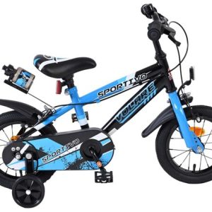 Volare Sportivo Kinderfiets – Jongens – 12 inch – Blauw Zwart – Twee Handremmen Volare Sportivo Kinderfiets – Jongens – 12 inch – Blauw Zwart – Twee Handremmen