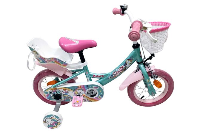 Volare Unicorn Kinderfiets – Meisjes – 12 inch – Groen Volare Unicorn Kinderfiets – Meisjes – 12 inch – Groen