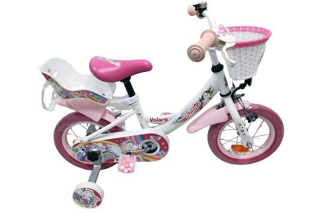 Volare Unicorn Kinderfiets – Meisjes – 12 inch – Wit Volare Unicorn Kinderfiets – Meisjes – 12 inch – Wit