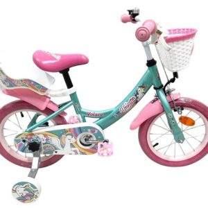 Volare Unicorn Kinderfiets – Meisjes – 14 inch – Groen Volare Unicorn Kinderfiets – Meisjes – 14 inch – Groen