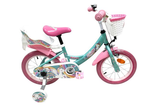 Volare Unicorn Kinderfiets – Meisjes – 14 inch – Groen Volare Unicorn Kinderfiets – Meisjes – 14 inch – Groen