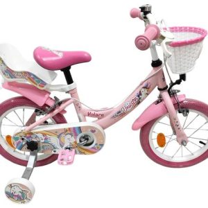 Volare Unicorn Kinderfiets – Meisjes – 14 inch – Roze – Twee Handremmen Volare Unicorn Kinderfiets – Meisjes – 14 inch – Roze – Twee Handremmen