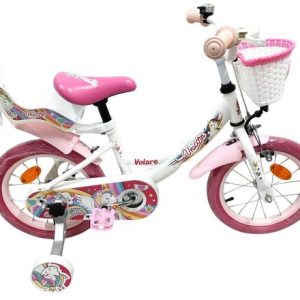 Volare Unicorn Kinderfiets – Meisjes – 14 inch – Wit Volare Unicorn Kinderfiets – Meisjes – 14 inch – Wit