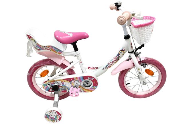 Volare Unicorn Kinderfiets – Meisjes – 14 inch – Wit Volare Unicorn Kinderfiets – Meisjes – 14 inch – Wit