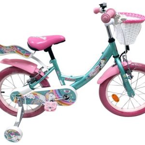 Volare Unicorn Kinderfiets – Meisjes – 16 inch – Groen – Twee Handremmen