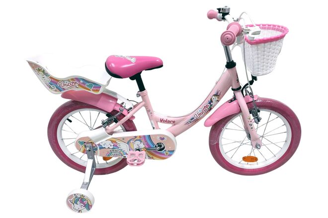 Volare Unicorn Kinderfiets – Meisjes – 16 inch – Roze – Twee Handremmen Volare Unicorn Kinderfiets – Meisjes – 16 inch – Roze – Twee Handremmen