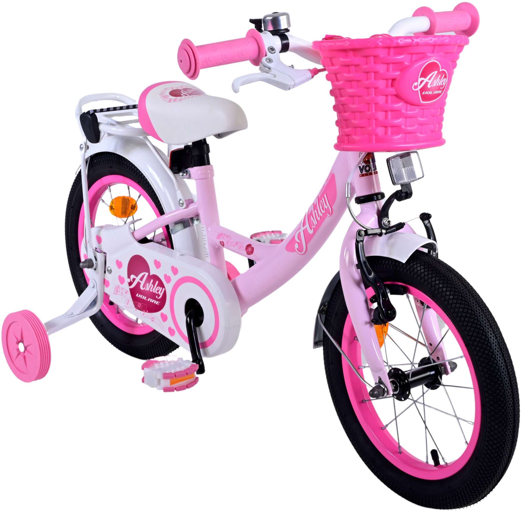 Volare Ashley Kinderfiets – Meisjes – 14 inch – Roze Volare Ashley Kinderfiets – Meisjes – 14 inch – Roze