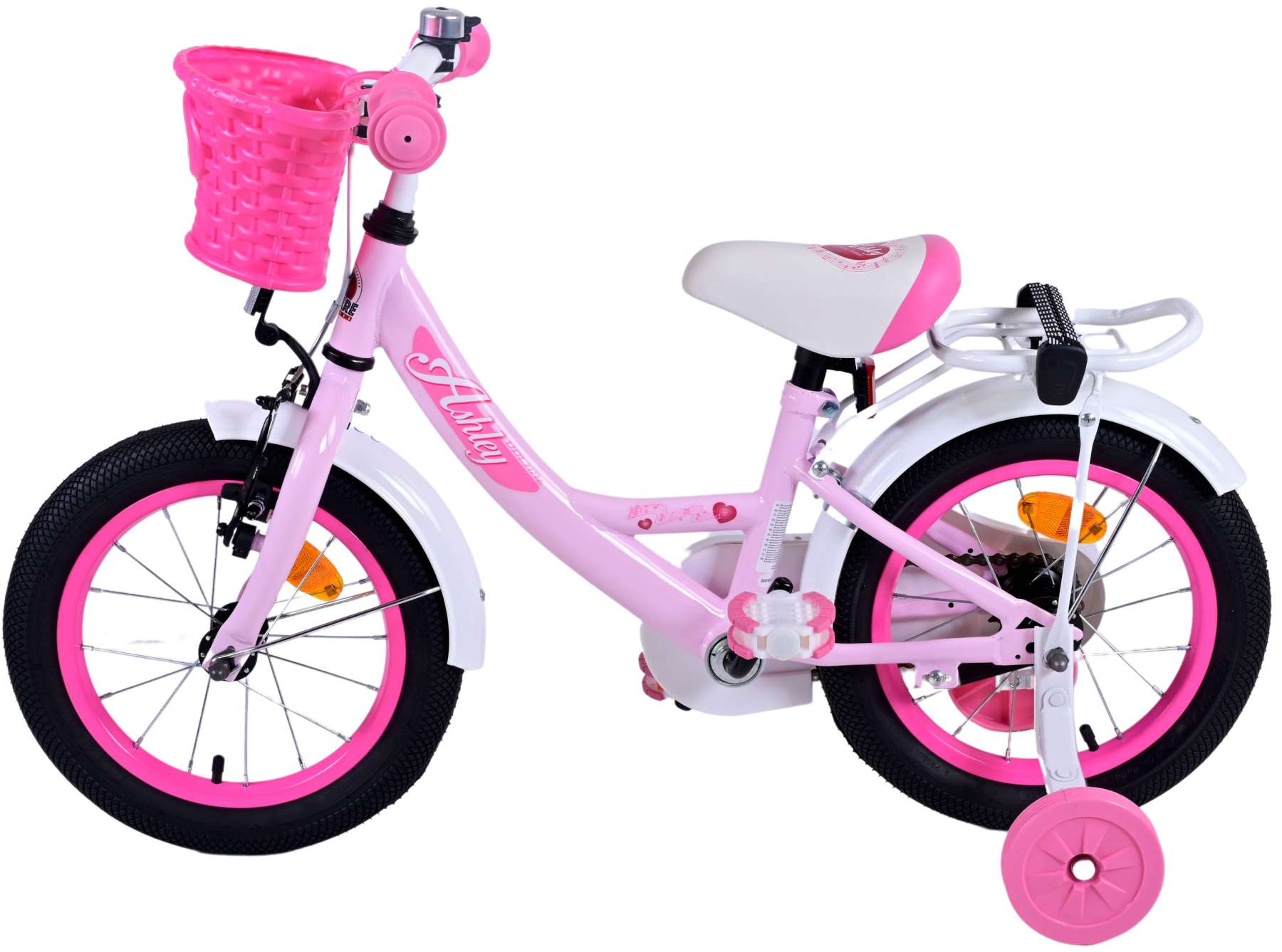 Volare Ashley Kinderfiets – Meisjes – 14 inch – Roze Volare Ashley Kinderfiets – Meisjes – 14 inch – Roze