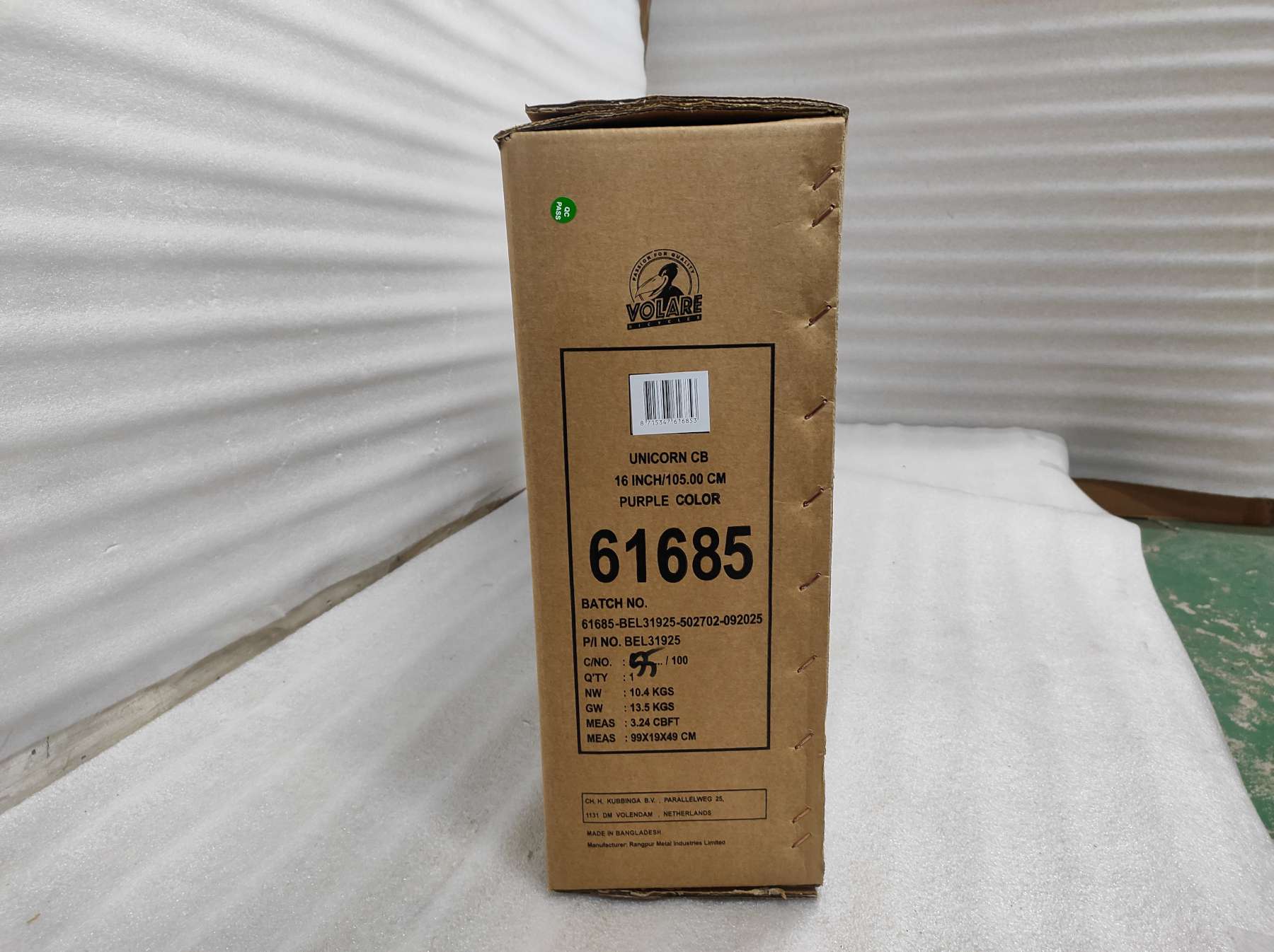 Volare Unicorn Kinderfiets – Meisjes – 16 inch – Paars Volare Unicorn Kinderfiets – Meisjes – 16 inch – Paars