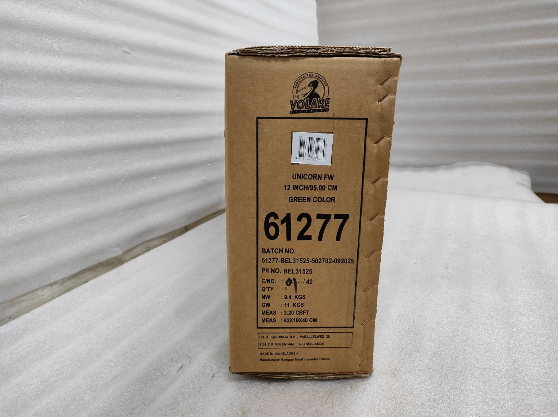 Volare Unicorn Kinderfiets – Meisjes – 12 inch – Groen – Twee handremmen Volare Unicorn Kinderfiets – Meisjes – 12 inch – Groen – Twee handremmen