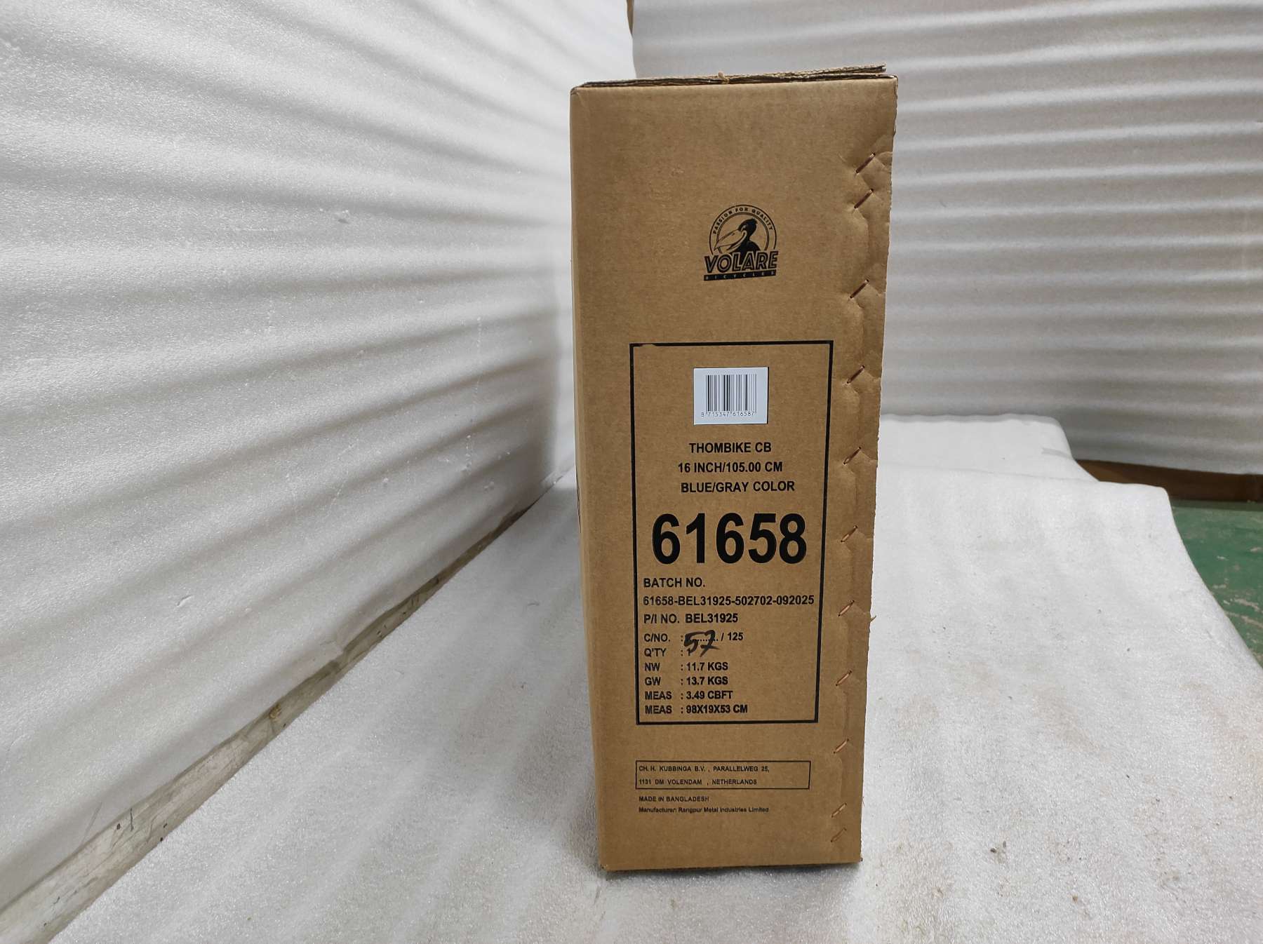 Volare Thombike Kinderfiets – Jongens – 16 inch – Blauw Grijs Volare Thombike Kinderfiets – Jongens – 16 inch – Blauw Grijs