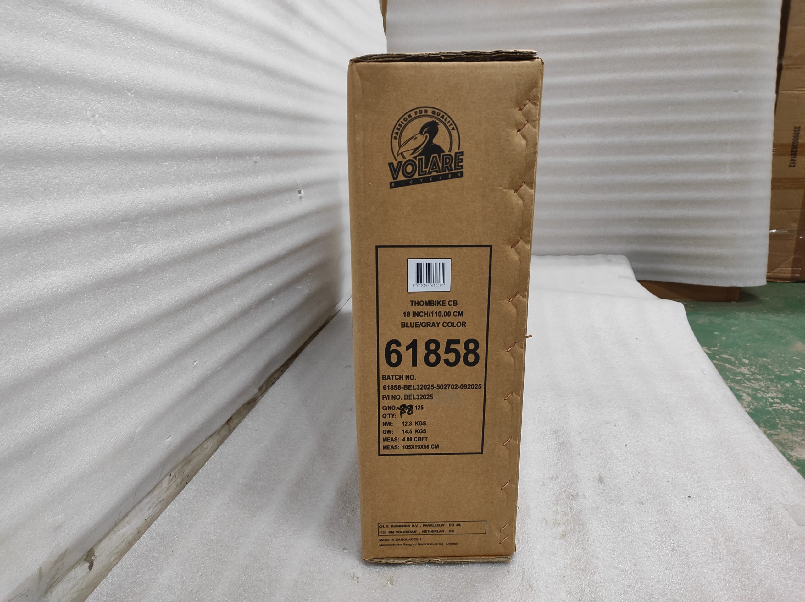 Volare Thombike Kinderfiets – Jongens – 18 inch – Blauw Grijs Volare Thombike Kinderfiets – Jongens – 18 inch – Blauw Grijs